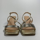 Sandalias Tacón Oro