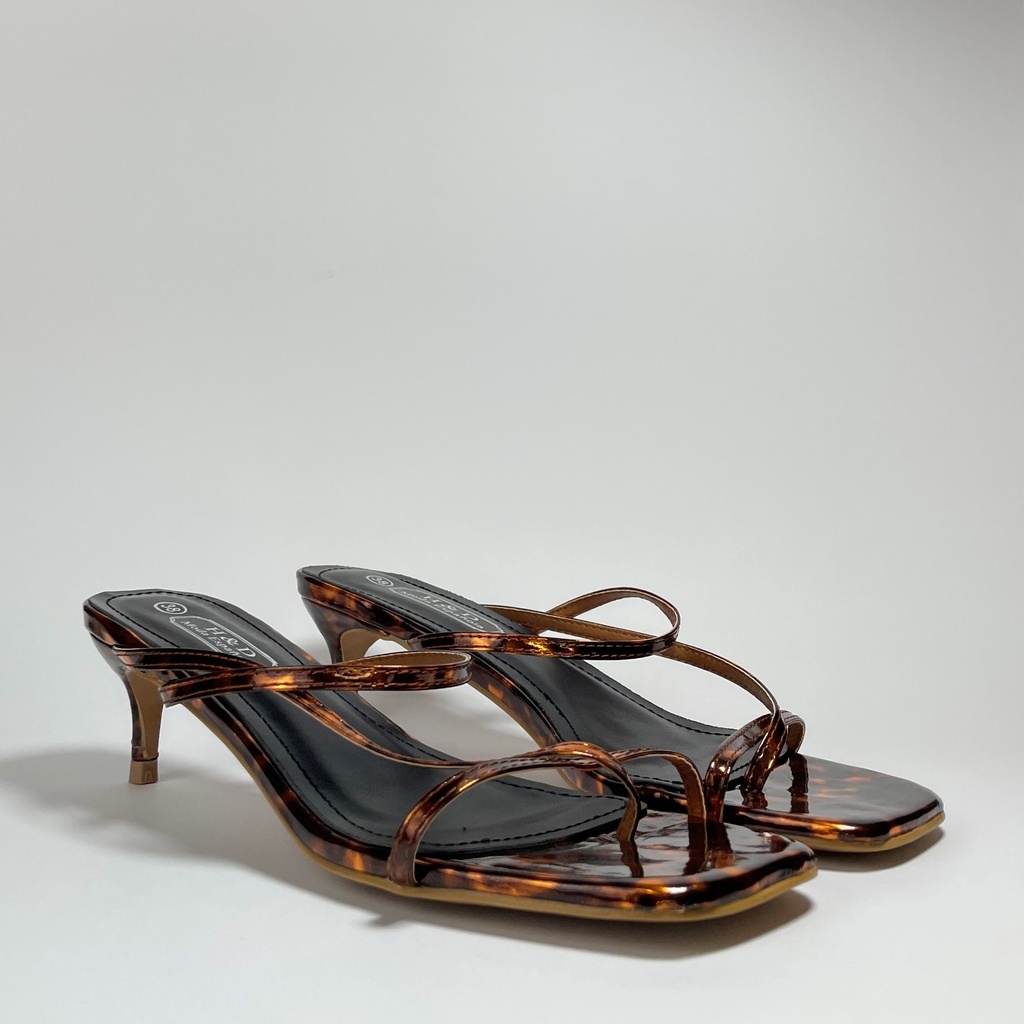 Sandalias Tacón Animal Print